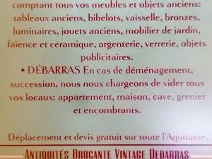 Antiquités Brocante Vintage David et Lucie Passicos de Valicourt Achat Débarras Moliets Landes